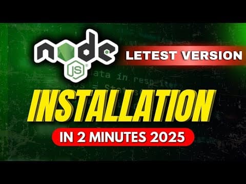 How to Install Node.js Latest Version (2025) | Step by Step Setup Guide