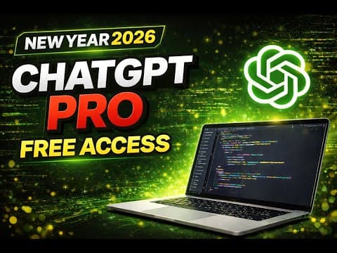 Use ChatGPT Pro Model for FREE | Best AI for Coding | ChatGPT Go Free Trial | 2026 new year offer